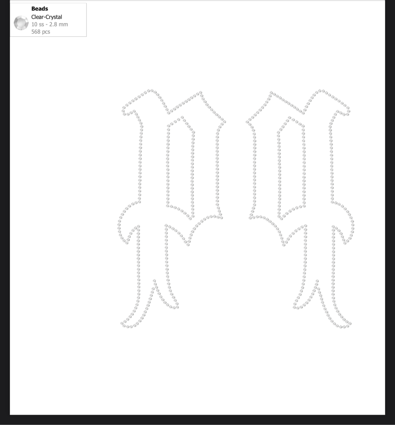 M.M.I.W. Full Zip Rhinestone Hoodie Gray