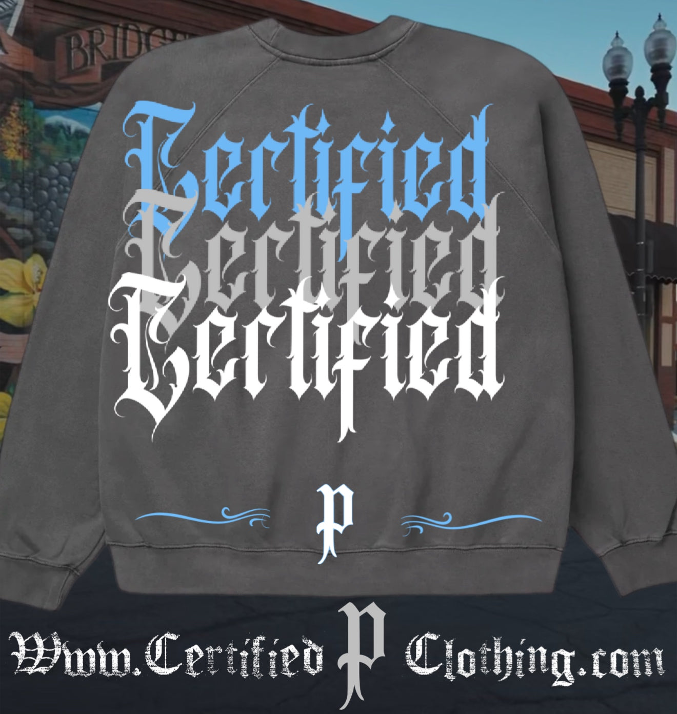 Vintage Grey “Rhinestone Crew Necks”